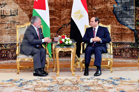 الرئيس عبد الفتاح السيسى والملك عبد الله الثاني  (6)