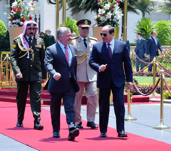 الرئيس عبد الفتاح السيسى والملك عبد الله الثاني  (4)