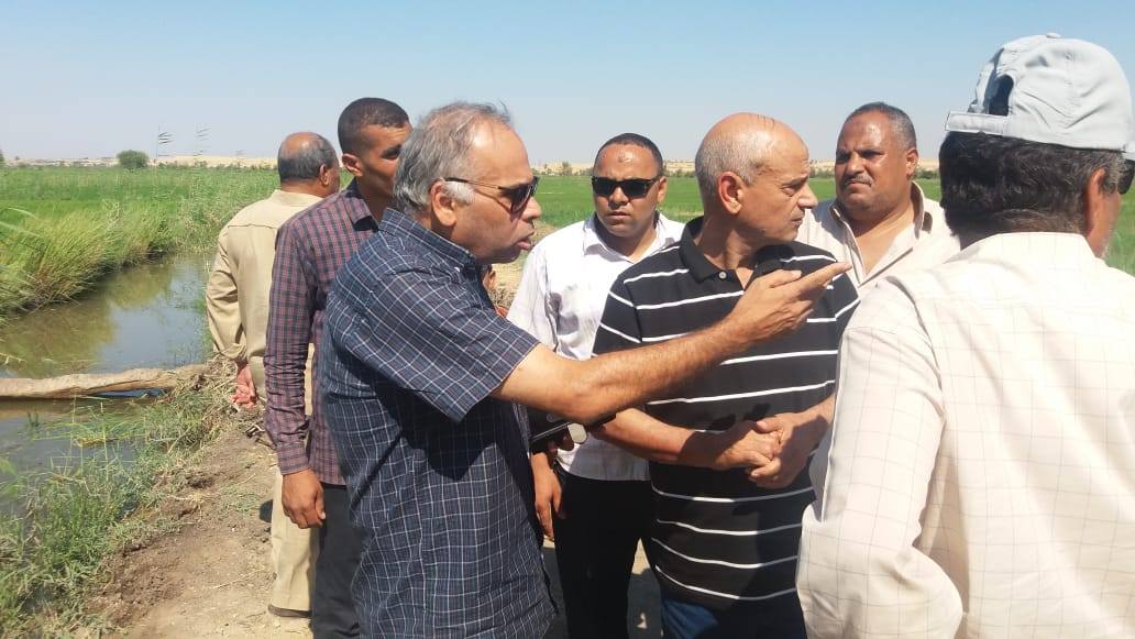 حملات لإزالة زراعات الارز المخالفة بمحافظة الفيوم  (2)