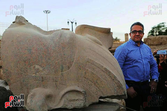 وزير الآثار راعي المشروع العالمي بتركيب 3 تماثيل للملك رمسيس الثاني