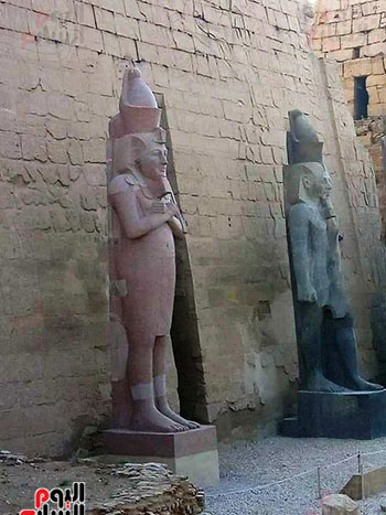 تمثال الملك رمسيس الثاني الأخير بعد ترميمه