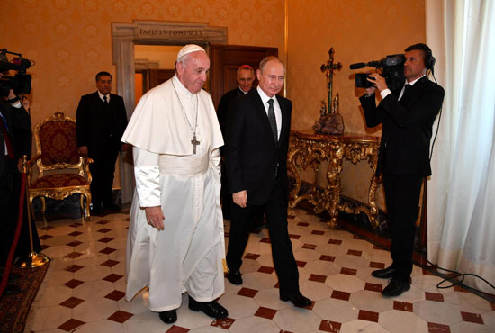 الرئيس-الروسى-وبابا-الفاتيكان