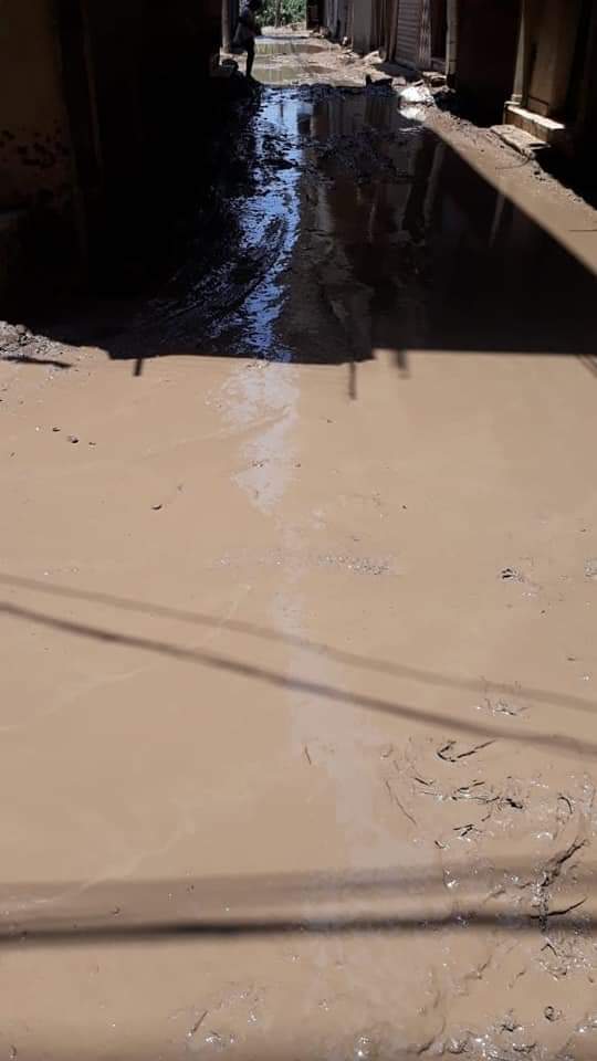 طفح مياه الصرف فى شوارع قرية عياش بالمحلة (5)