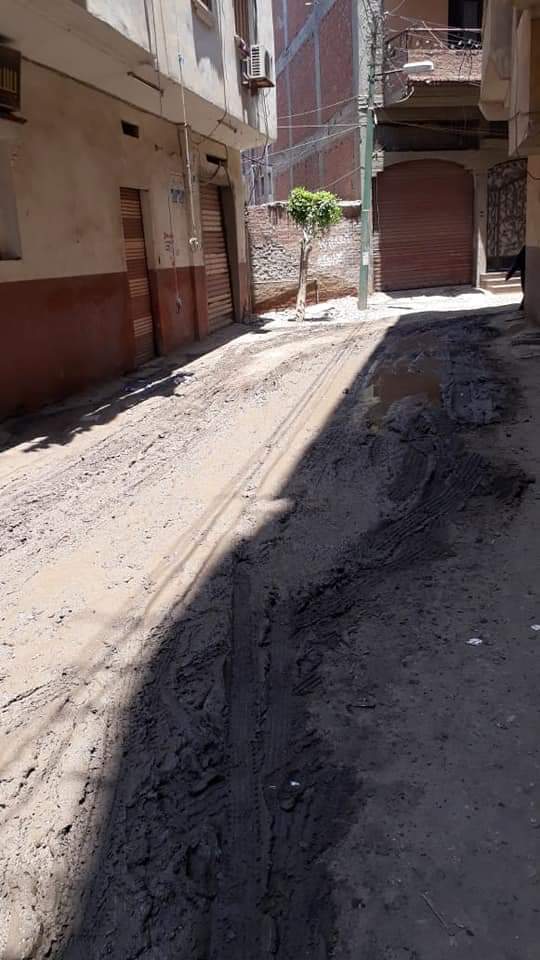طفح مياه الصرف فى شوارع قرية عياش بالمحلة (4)