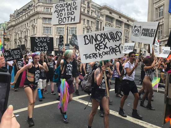 جانب من مسيرة المثليين فى لندن