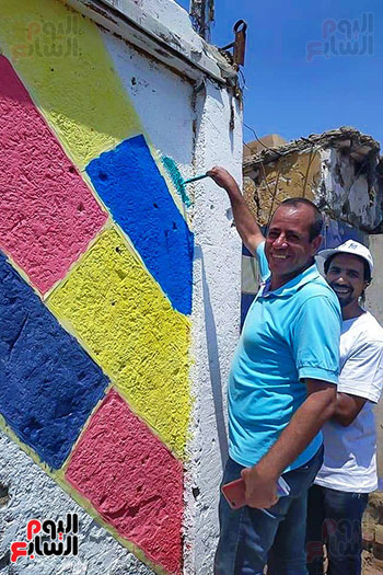 حملة تشجير ونظافة وورش عمل فنية بمدينة العياط (6)
