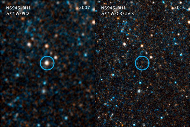 صورة تلسكوب هابل لاختفاء النجم