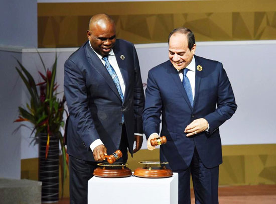 الرئيس السيسى - افتتاح قمة الاتحاد الأفريقى الاستثنائية بالنيجر (2)