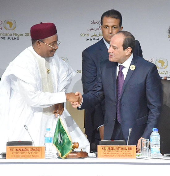  الرئيس عبد الفتاح السيسى خلال أعمال قمة النيجر (13)