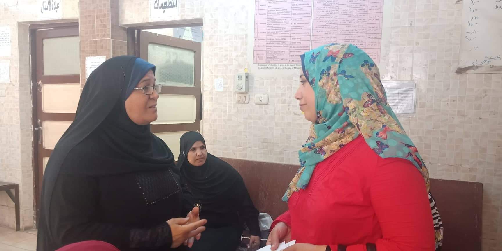  توافد العديد من السيدات بمدينة بنها علي مقر حملة الكشف عن سرطان الثدي (3)
