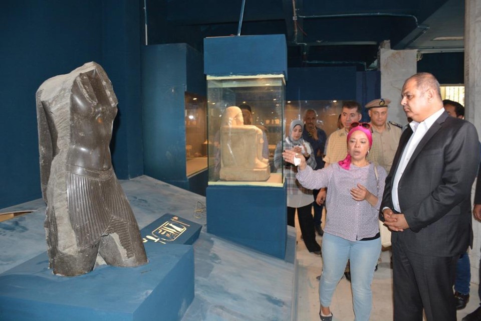 محافظ الغربية يتفقد اعمال تطوير متحف اثار طنطا (2)