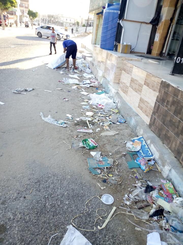 تنظيف الحدائق ورفع المخلفات من الشوارع استعدادا لعيد الأضحى ببئر العبد فى سيناء (4)