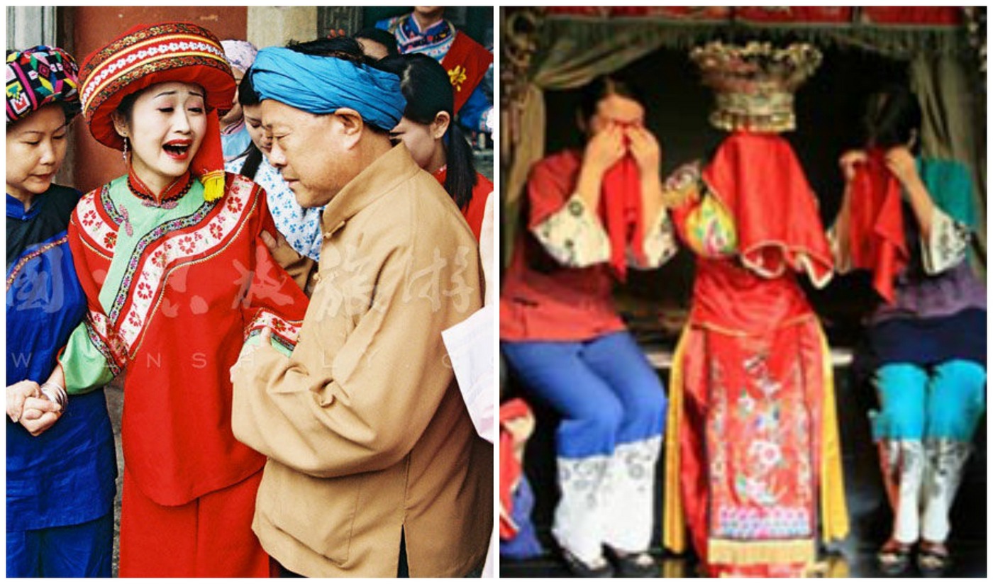 حلق رأس العروس أغرب تقاليد الزواج في الصين
