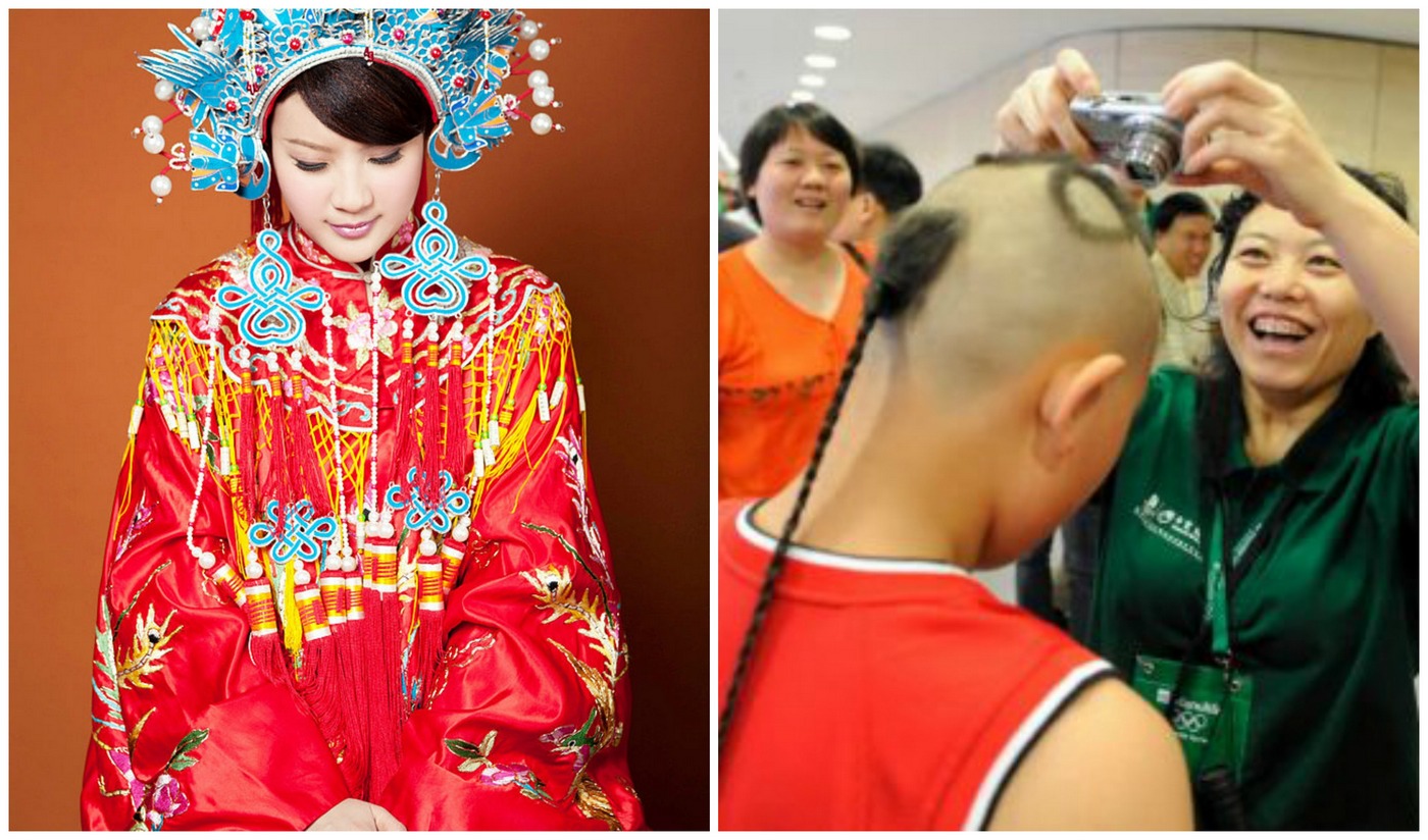 حلق رأس العروس أغرب تقاليد الزواج في الصين