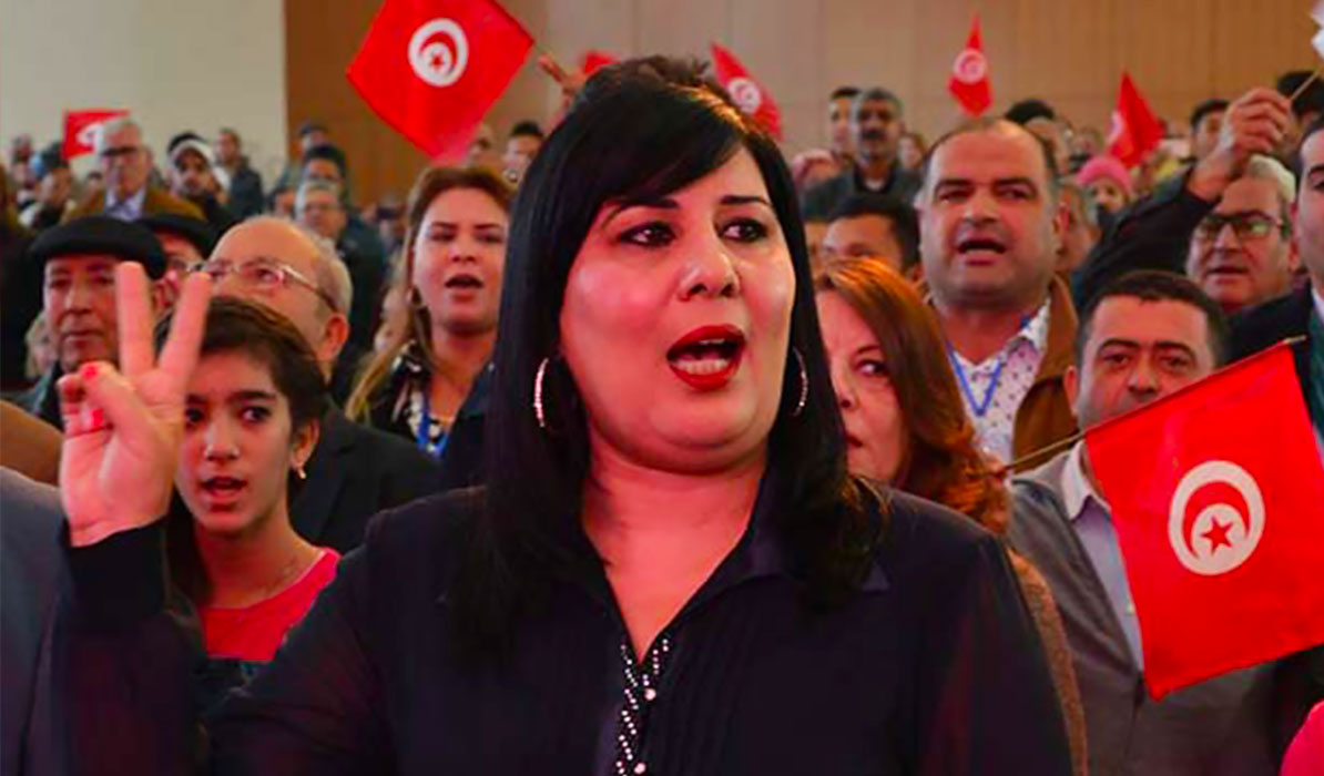 عبير موسى رئيسة حزب الدستورى الحر التونسي