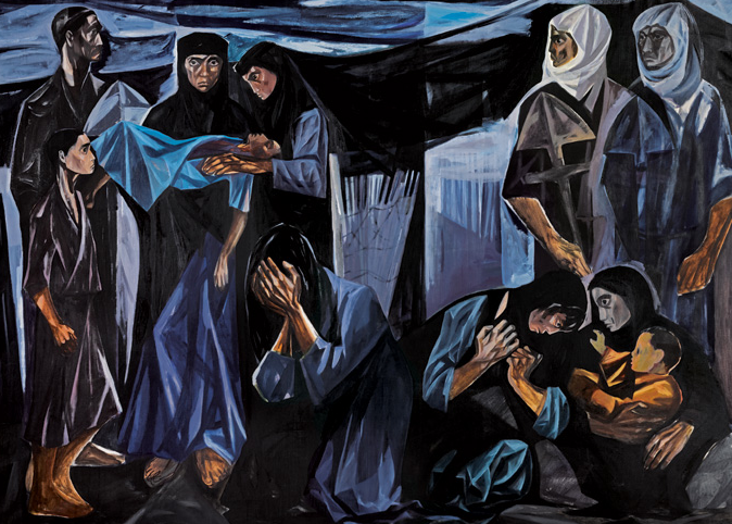 لوحة الفنان محمود صبرى