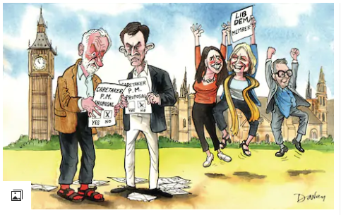 انقسام الأحزاب البريطانية فى كاريكاتير تليجراف