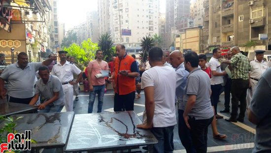 غلق مطعم السورى شرق الاسكندرية و تشميعه بالشمع الأحمر (3)