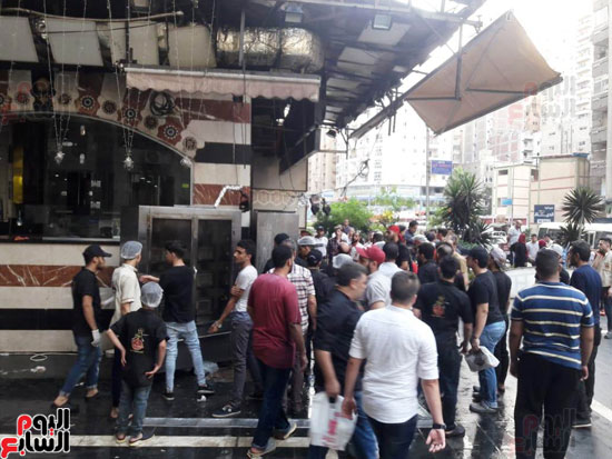غلق مطعم السورى شرق الاسكندرية و تشميعه بالشمع الأحمر (14)