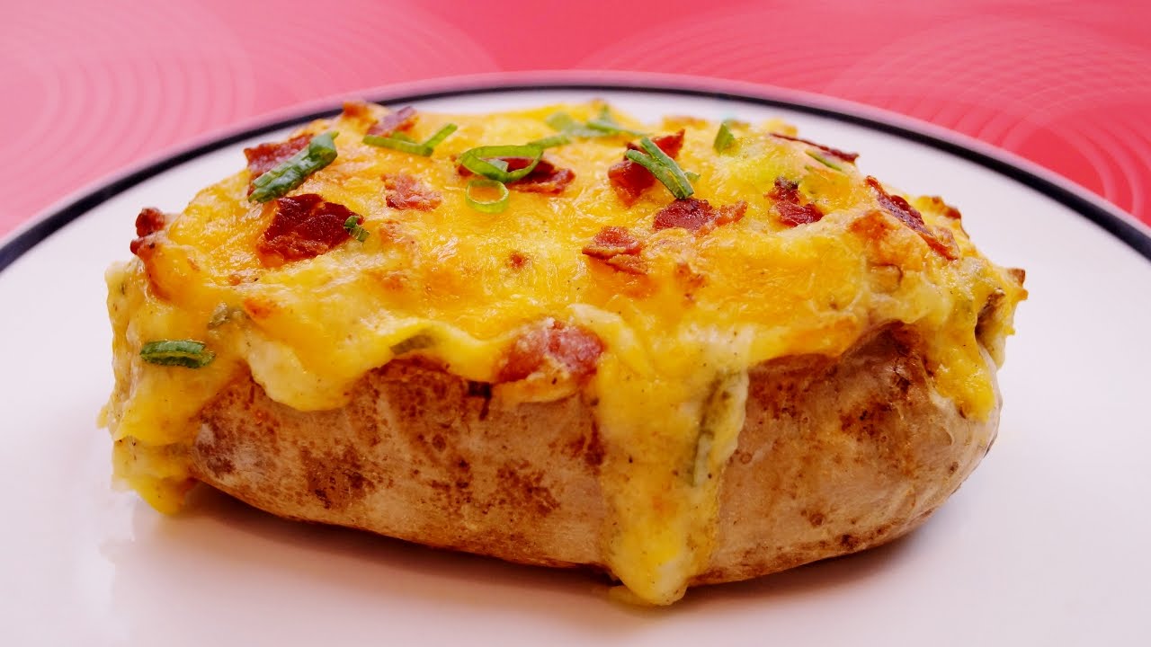 طريقة عمل البطاطس المحشية باللحمة المفرومة والجبنة الشيدر1