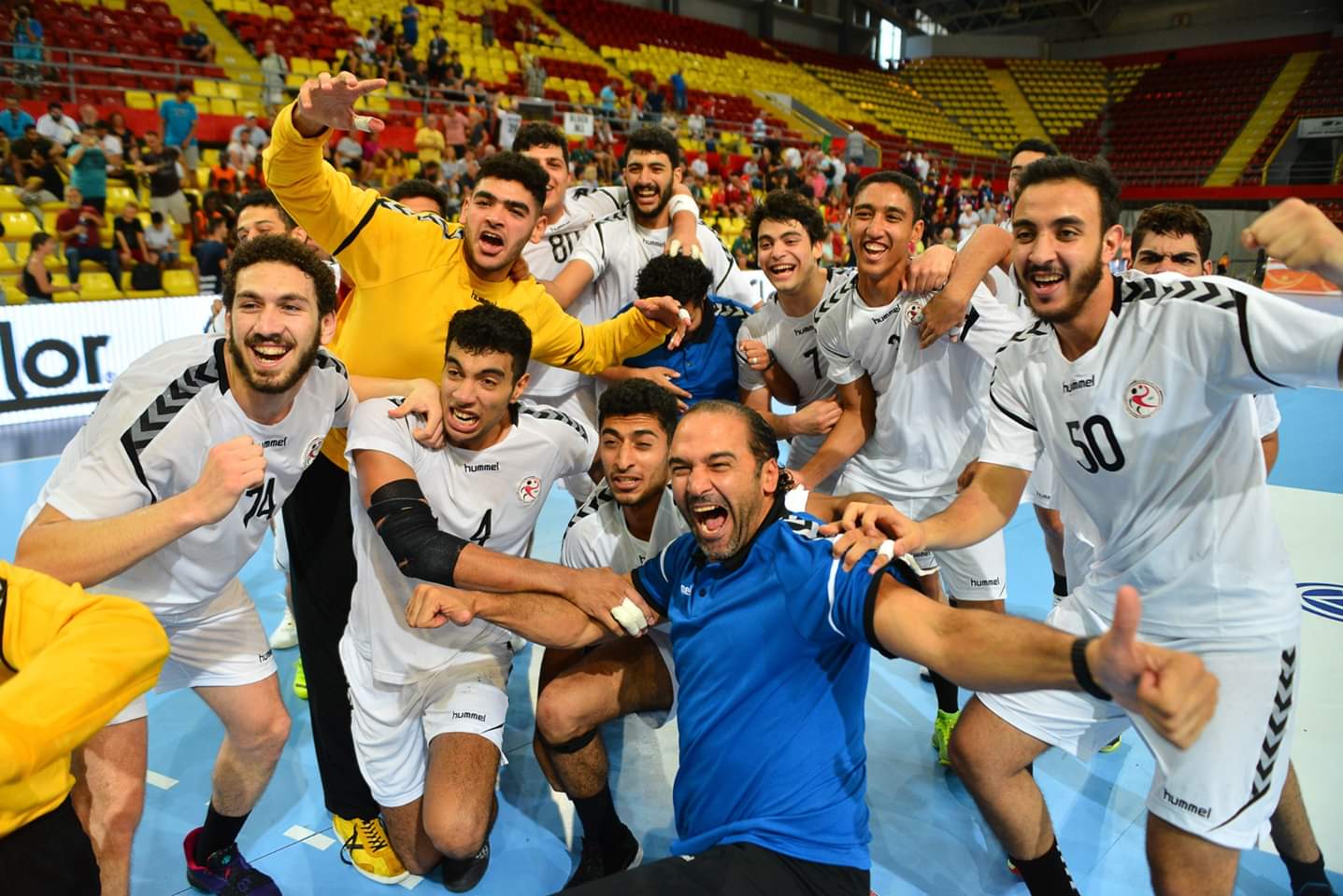 فرحة شباب اليد المصري بالتأهل لنهائى كأس العالم لليد