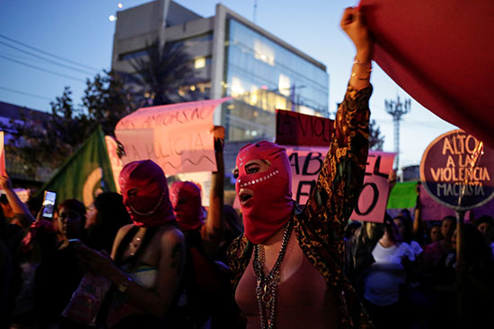 Demonstrators in Mexico