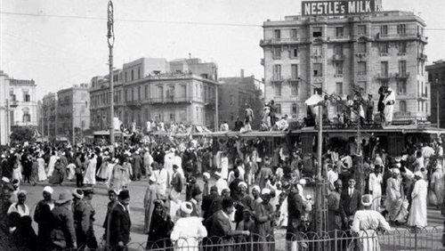 صورة لميدان التحرير ابان ثورة 1919
