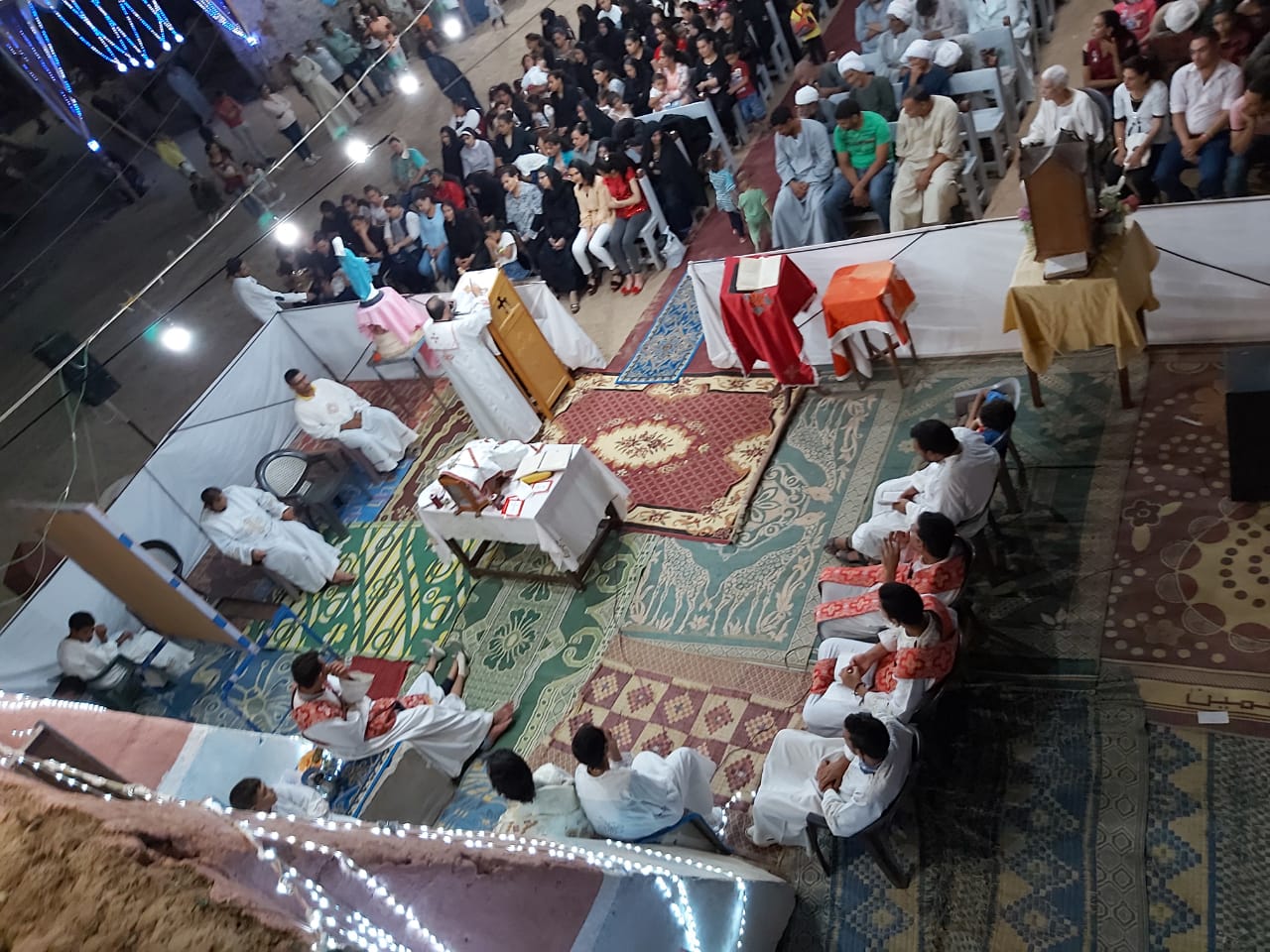كنيسة العذراء  الكاثوليكية بالرزيقات تحتفل بعيد العذراء  (1)
