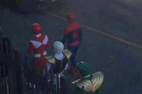 spider man and power rangers