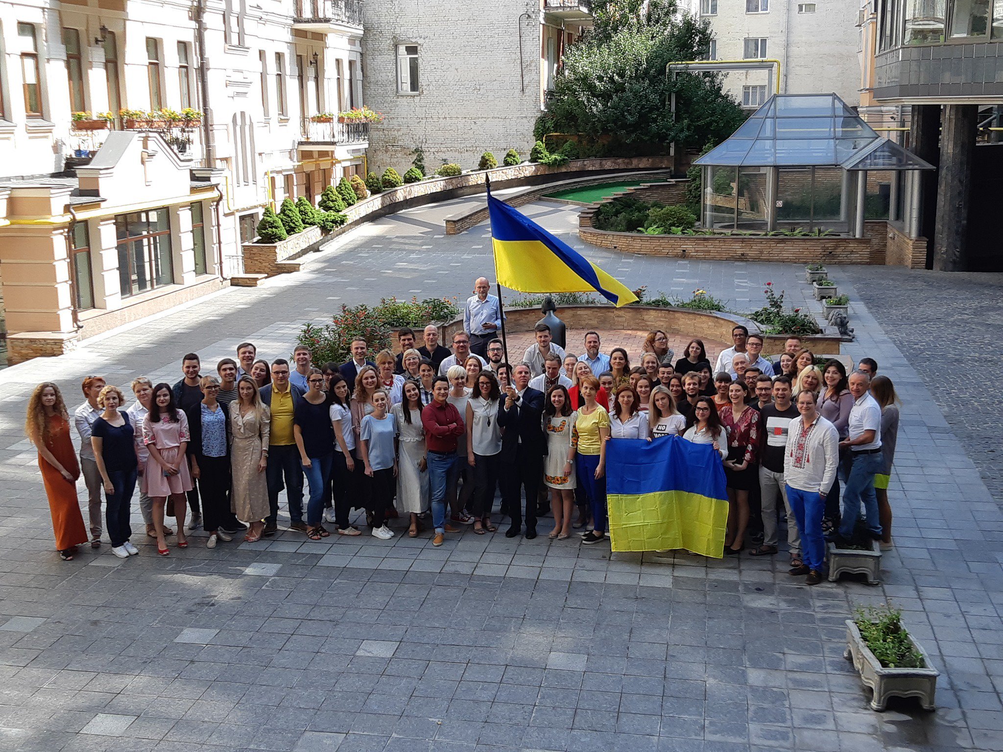 الاحتفال بالعلم الوطنى فى أوكرانيا