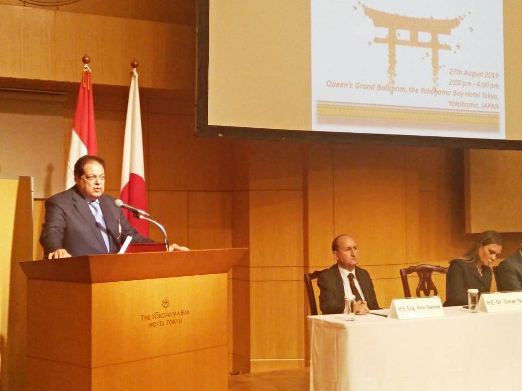 محمد أبو العينين خلال افتتاح منتدي الأعمال المصري – الياباني (10)