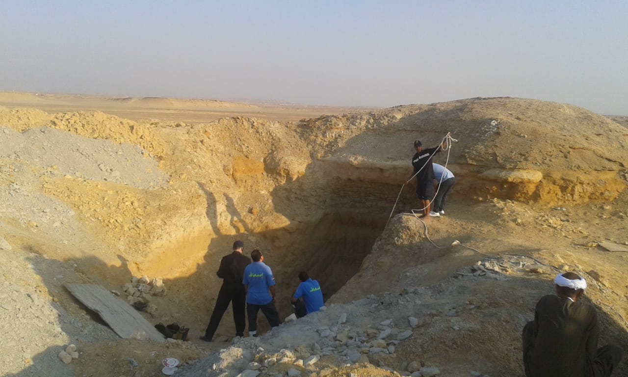 مصرع شخص أثناء التنقيب عن الآثار بالعياط (7)