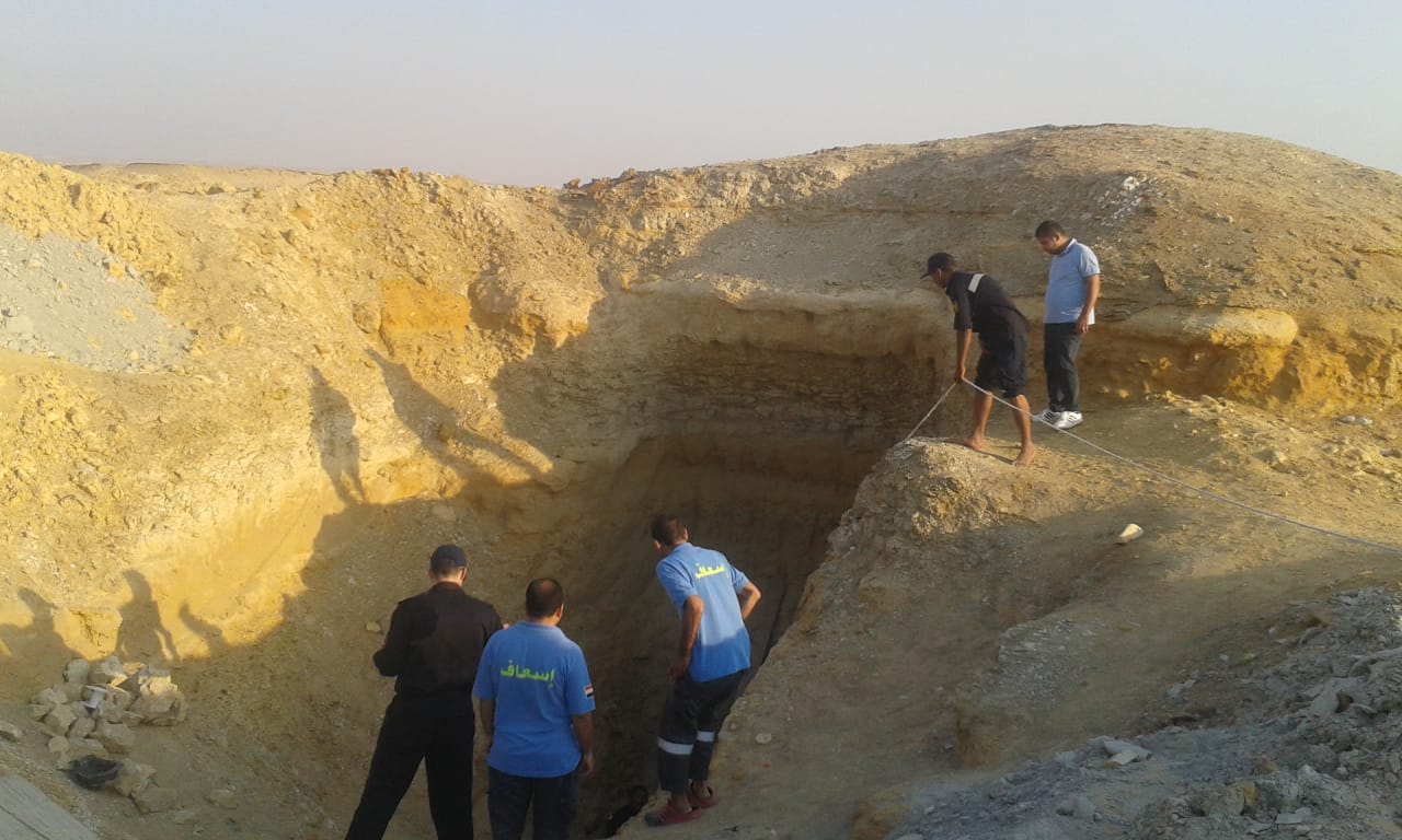 مصرع شخص أثناء التنقيب عن الآثار بالعياط (10)