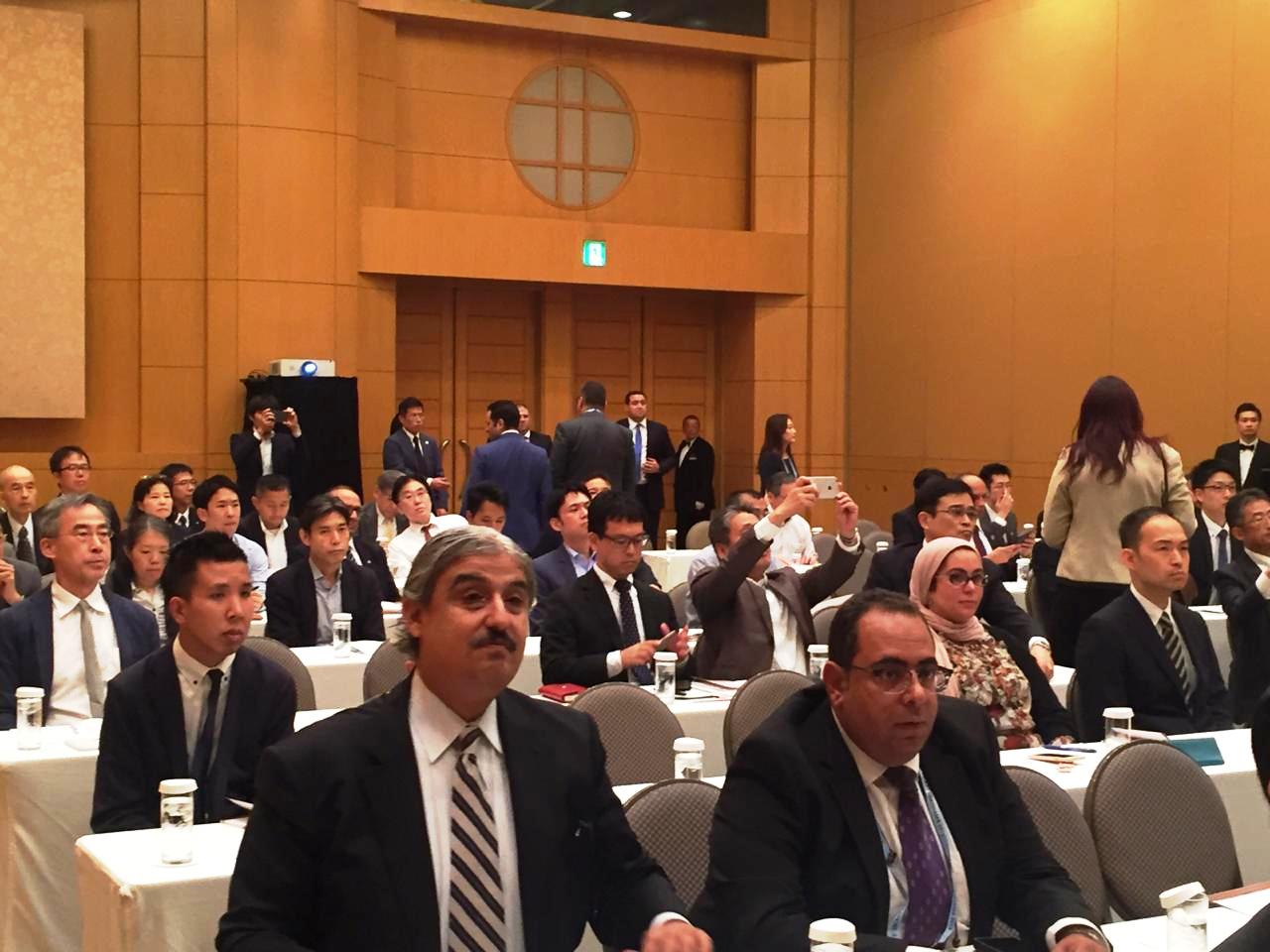 محمد أبو العينين خلال افتتاح منتدي الأعمال المصري – الياباني (7)