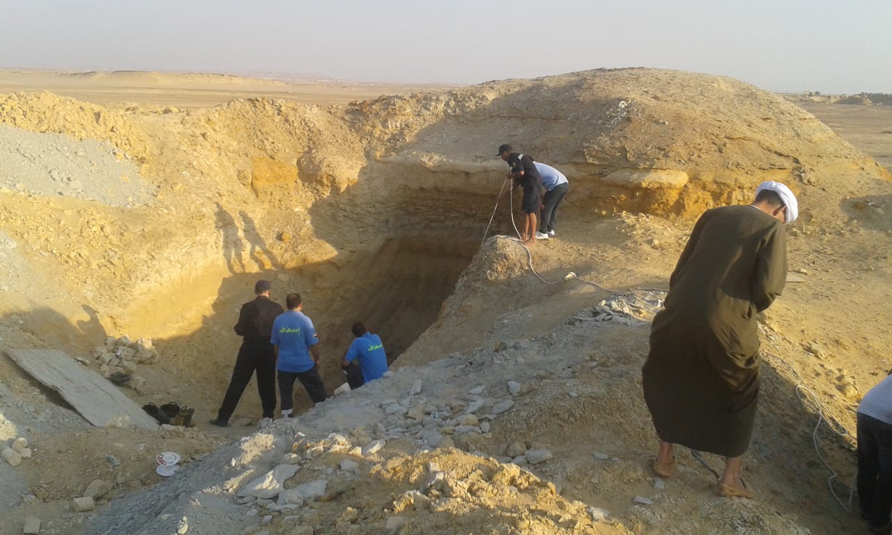 مصرع شخص أثناء التنقيب عن الآثار بالعياط (9)