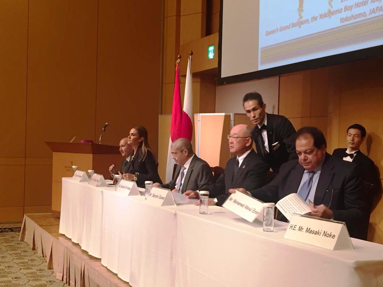 محمد أبو العينين خلال افتتاح منتدي الأعمال المصري – الياباني (12)