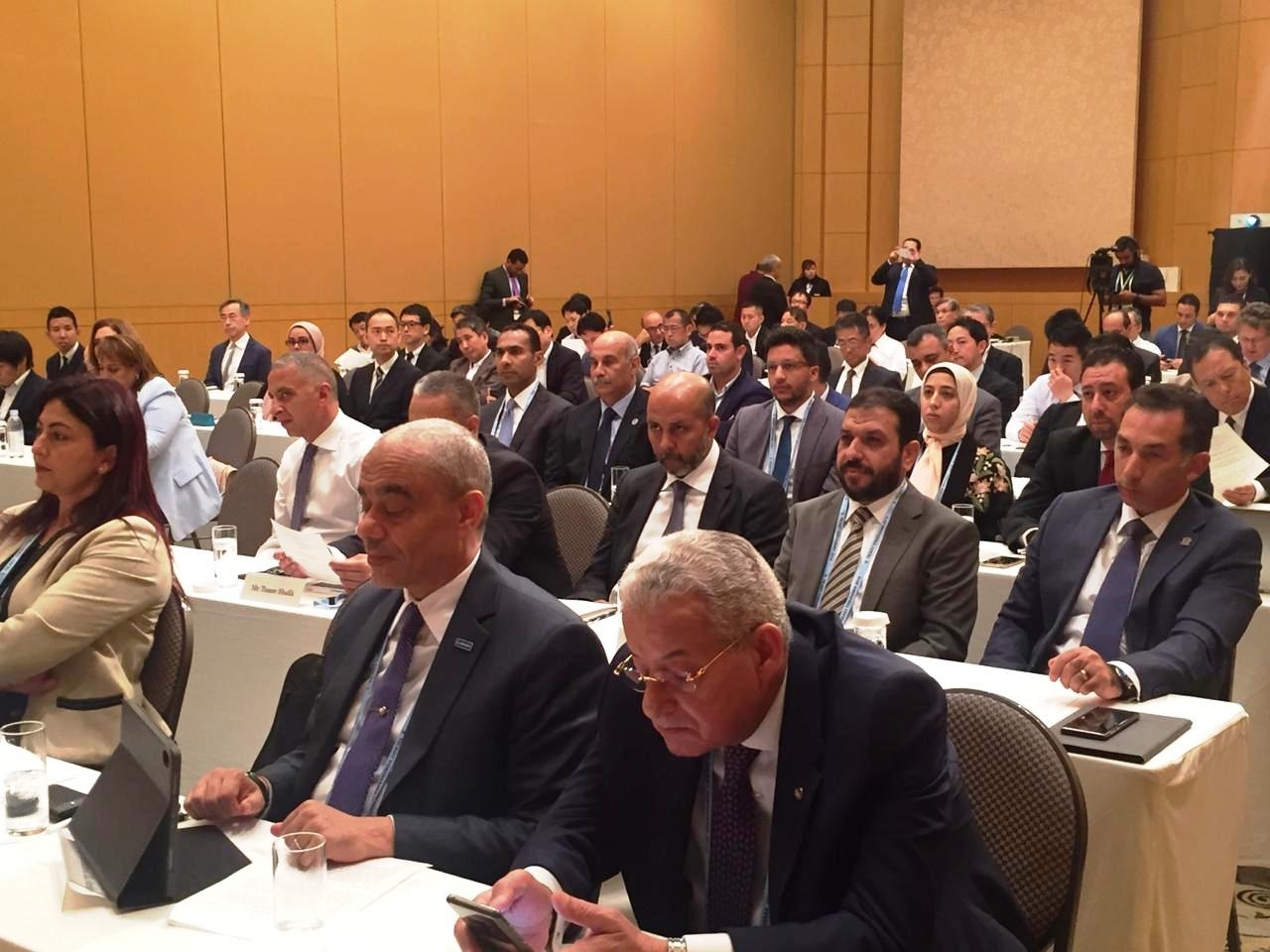 محمد أبو العينين خلال افتتاح منتدي الأعمال المصري – الياباني (1)