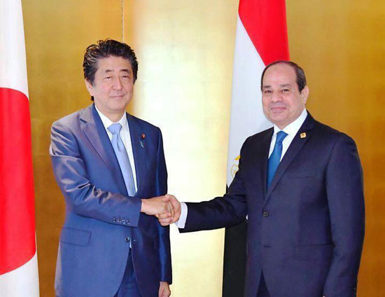 الرئيس السيسى ورئيس وزراء اليابان (17)