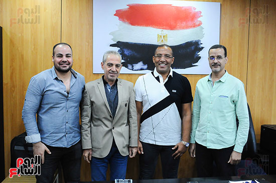 خالد صلاح رئيس مجلس إدارة وتحرير اليوم السابع مع الناقد السينمائى الأمير أباظة (2)