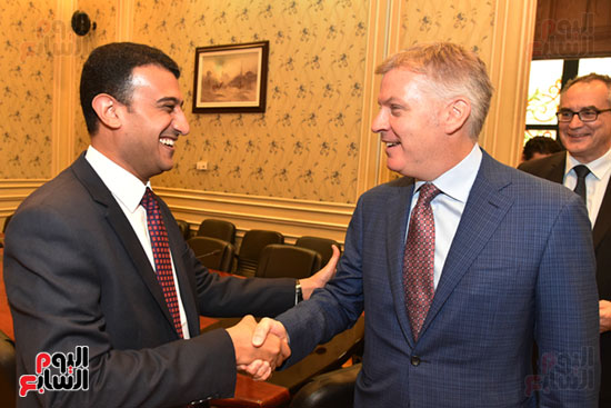 استقبل النائب كريم درويش رئيس لجنة العلاقات الخارجية بمجلس النواب سفير كندا بالقاهرة (7)