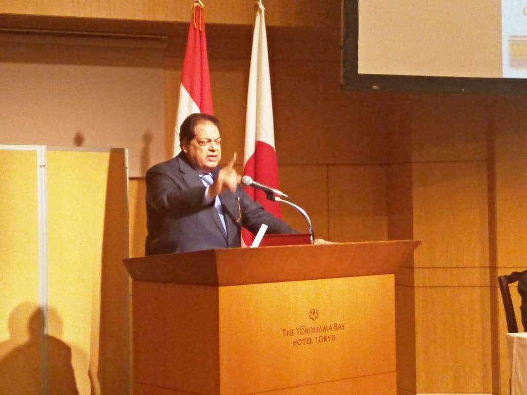 محمد أبو العينين خلال افتتاح منتدي الأعمال المصري – الياباني (3)