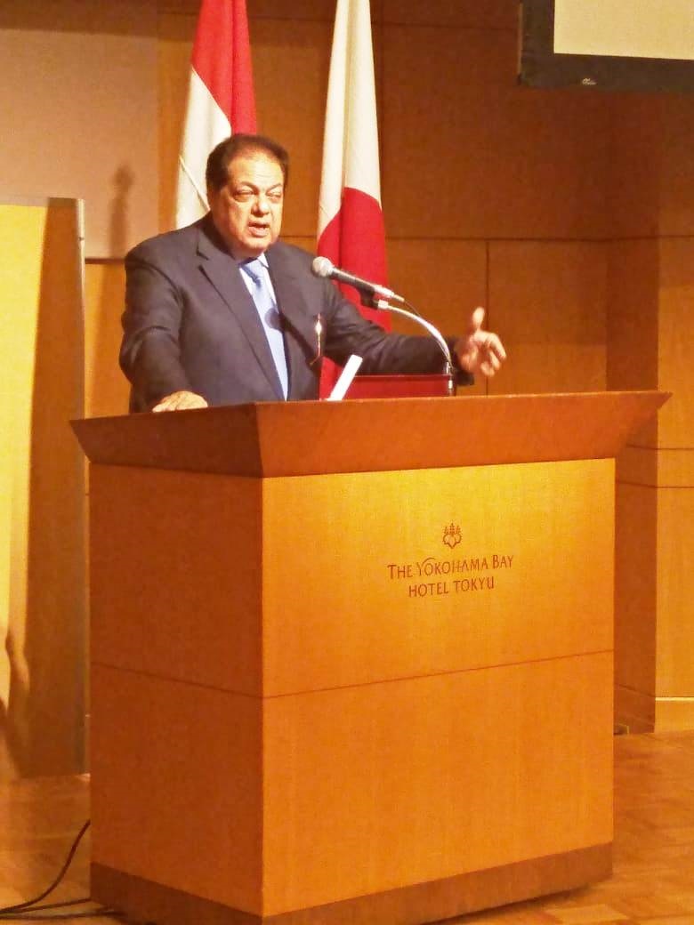 محمد أبو العينين خلال افتتاح منتدي الأعمال المصري – الياباني (9)