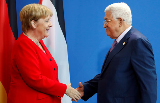 ميركل-والرئيس-الفلسطينى