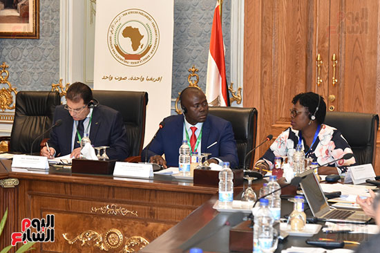 الجلسة الافتتاحية لاجتماعات لجنة العلاقات والتعاون الدولي بالبرلمان الأفريقي (14)