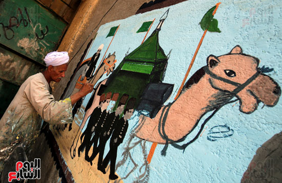 جرافيتى المصريين الشعبي يوثق مناسك الحج (13)