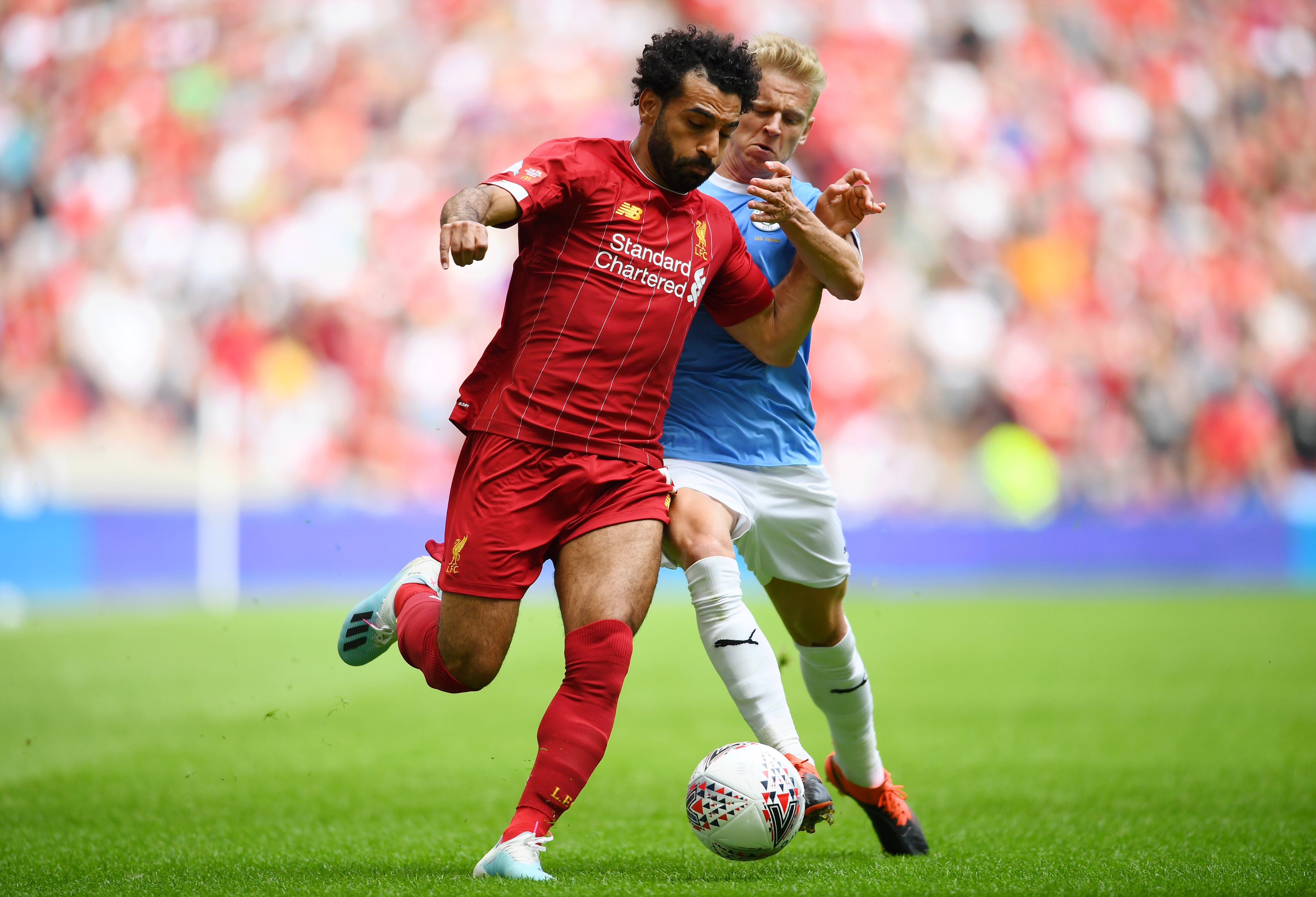 محمد صلاح في مباراة ليفربول ومان سيتي