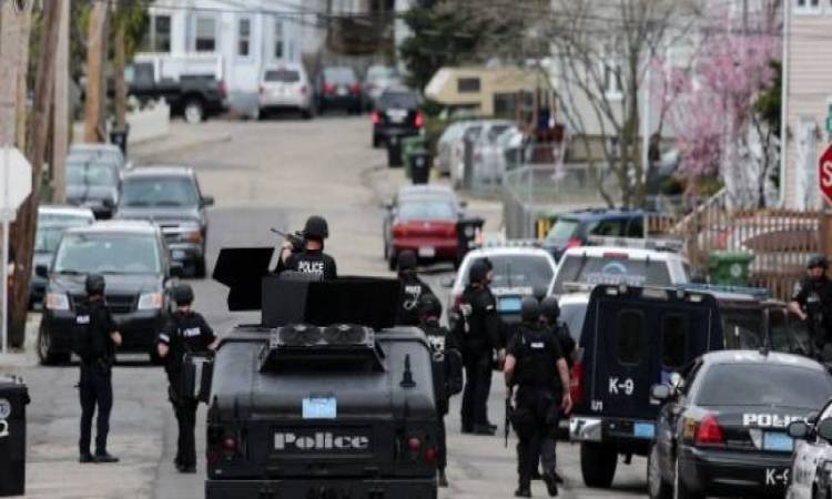 انتشار الشرطة الأمريكية عقب حادث اطلاق نار