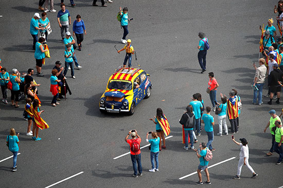 متظاهرو كتالونيا