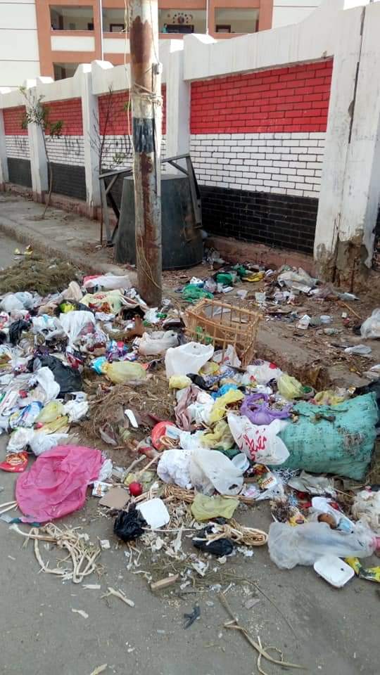 القمامة بجوار المدارس (2)