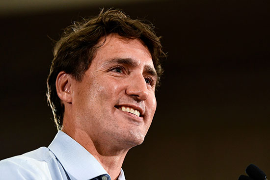 رئيس الوزراء الكندي جاستن ترودو